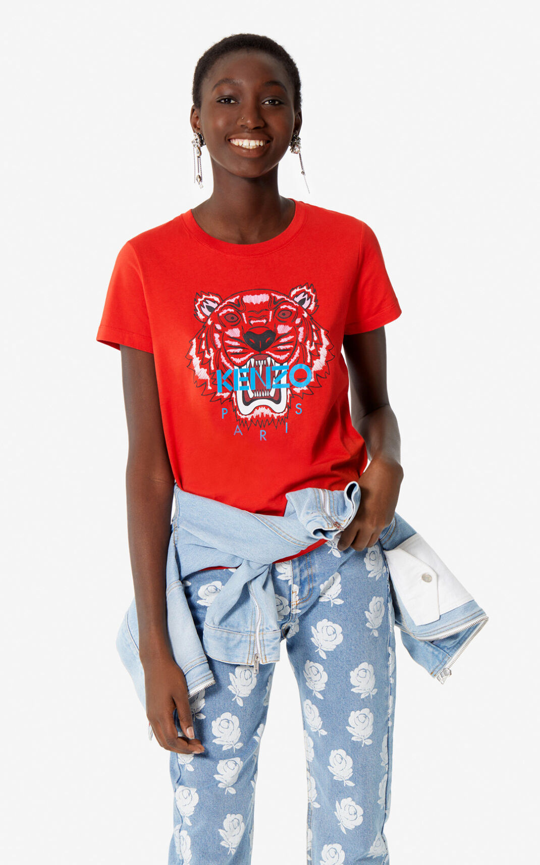 Camisetas Kenzo Tiger Mujer Rojas - SKU.6646173